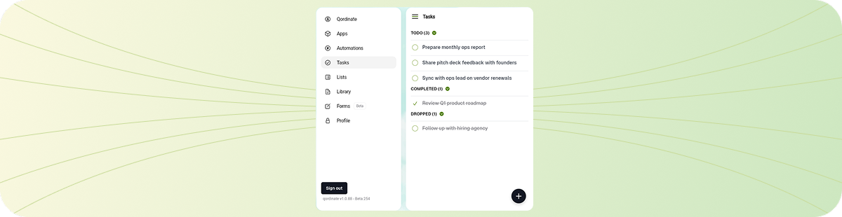 A Proper Home for Your Tasks